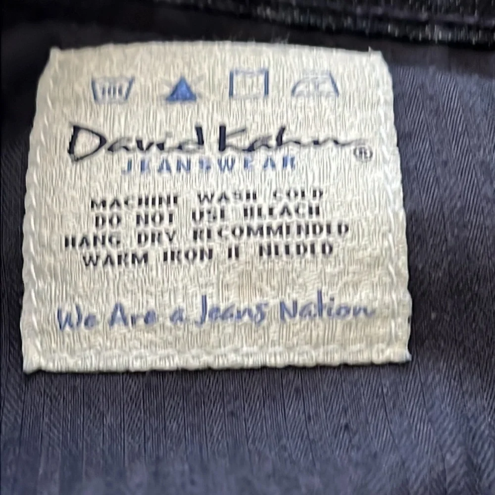 David Khan dark wash flare five pocket jeans Sz 27‎